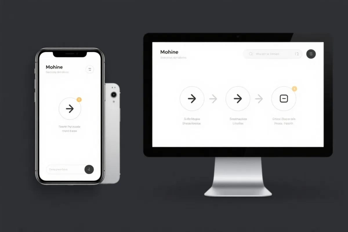 移动端与桌面端注册界面并排展示